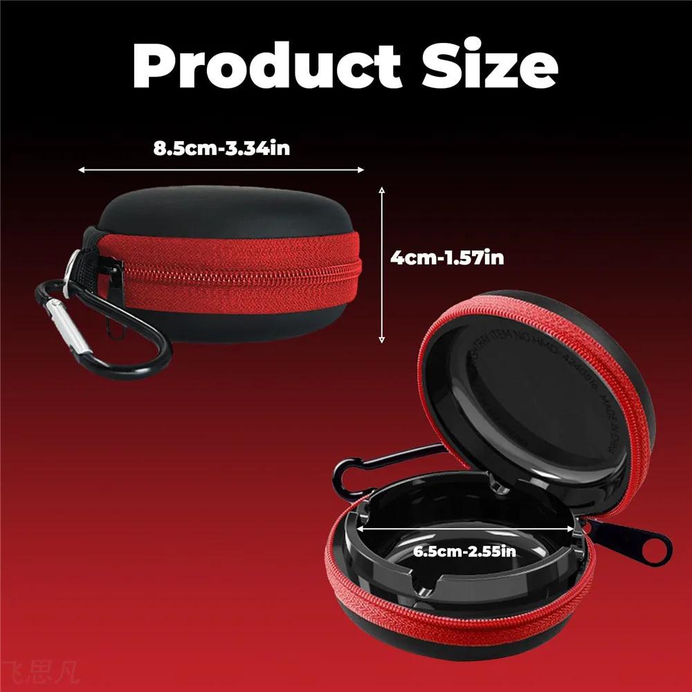 Portable Pocket Ashtrays with Eva Bag Zipper Ash Tray for Gift for Boyfriend Home Accessories Outdoor