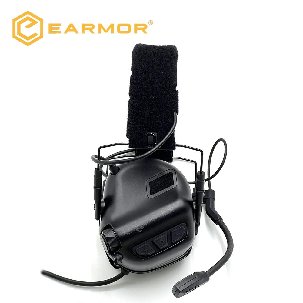 EARMOR M32 SE(SE32) Taktická střelecká sluchátka Lovecké protihlukové chrániče sluchu s držákem na helmu ARC, PTT M51 pro komunikaci