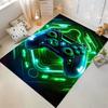 "Gaming Controller Pattern Carpet with Neon Green and Blue Design" Suitable for Use As an Anti-slip for Living Room Bedroom Sofas