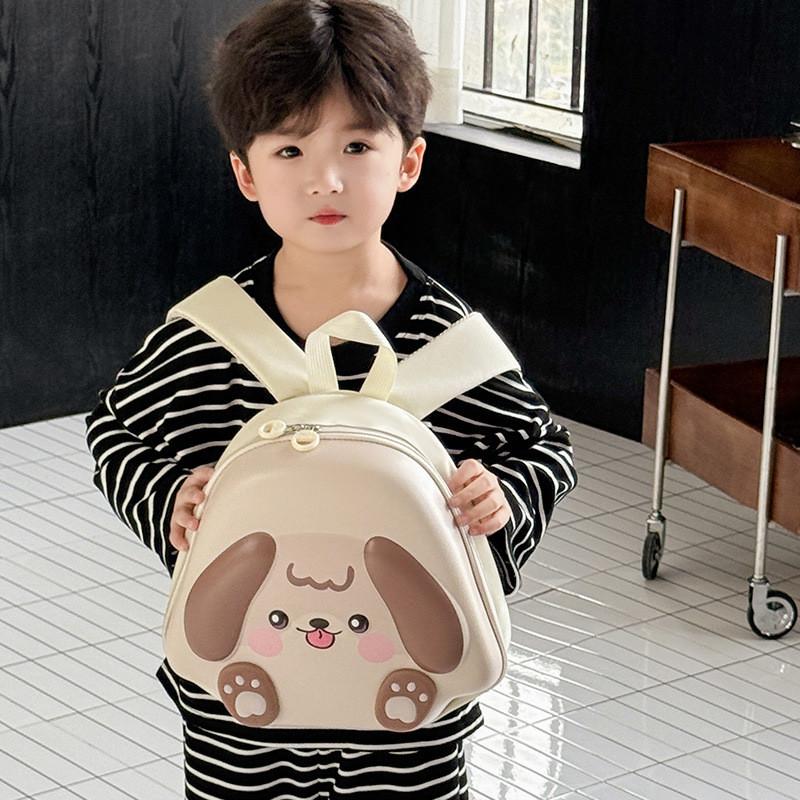 Playful And Lightweight Kids 3d Dog Backpack In Pink Brown Blue Purple For Use School