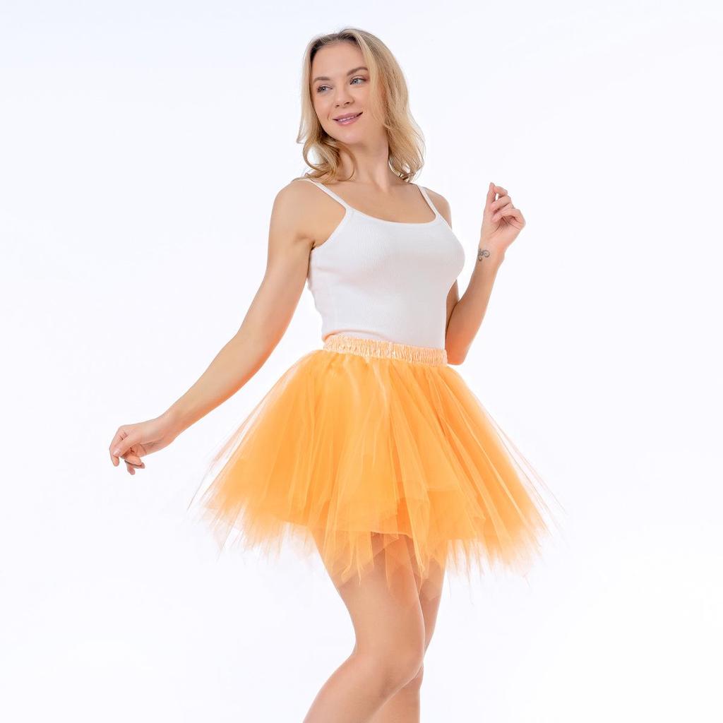 Adult Encrypted Mesh Spliced Tutu Skirt for Performance, Running, Halloween, and Christmas Gifts