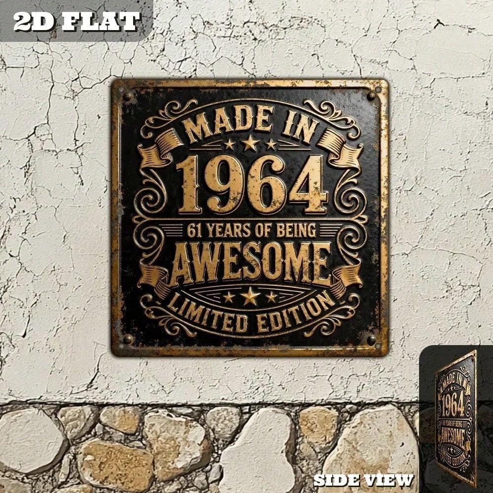 

Retro Metal Tin Sign 20x20 cm Golden Star Wall Art Decor for Bar Cafe Pub Man Cave разноцветный