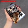 2DFlat Samsung Phone Case Lion and Cat Close-Up Wildlife Portrait Applicable To Galaxy S22 S23 S24 S25ULTRA S26 A12 A13 A14 A15 A16  A34 A35 A54 A55