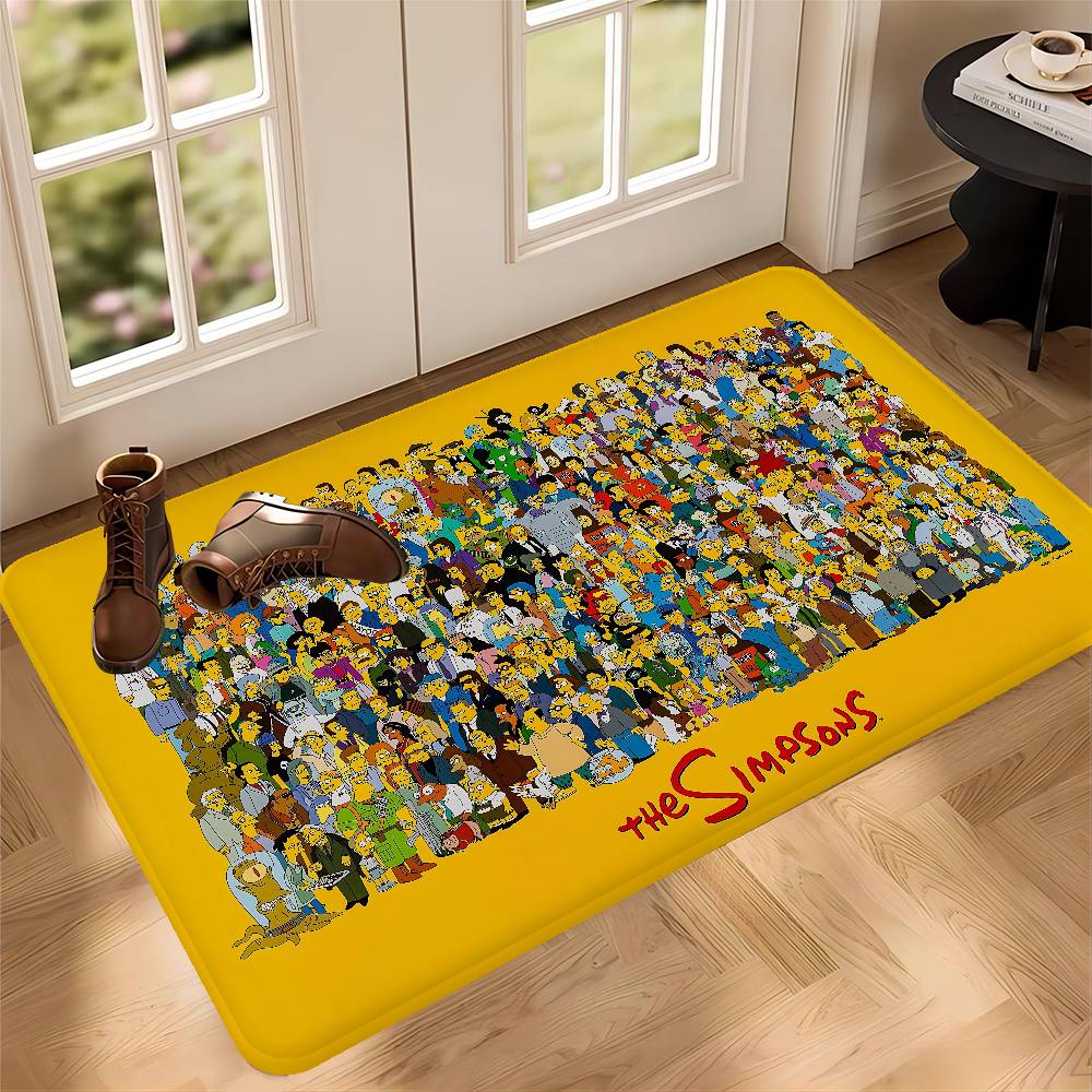 

The S-Simpsons Anime Floor Mat Non-Slip Laundry Room Mat Laundry Decor Balcony Child Living Room Household Carpets 50x80cm