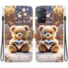 Handmade PU Leather Flip Case for Redmi Note 12 Pro 4G/ Redmi Note 11 Pro (4G 5G) Anti-Slip Shockproof Cover with Wrist Strap & Heart/Rose Cat Designs