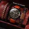 Men's Watch High-end Hong Kong Style Fashion Watch Fashion Versatile Quartz Watch High-end Watch Men's Watch Set