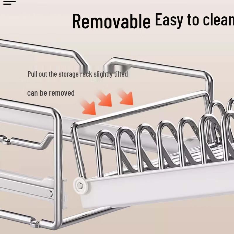 Stainless Steel Kitchen Drawer Dish Drying Rack