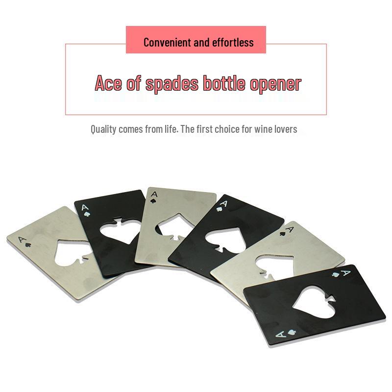

Spade A Creative Credit Card-Style Stainless Steel Bottle Opener 8.5*5.4*0.1cm Silver
