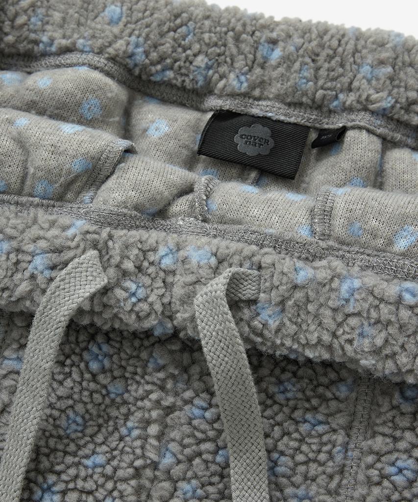 COVERNAT WOMAN Straight Sherpa Pants Grey