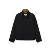 Cotton Blue Jean Bomber Jacket Black