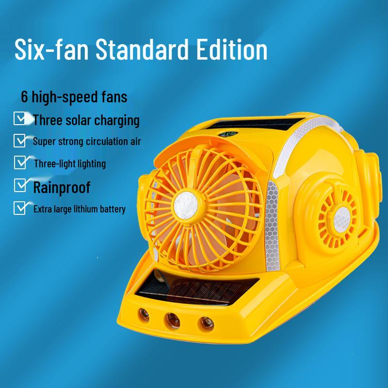 Casco de Seguridad Refrigerante Solar con Ventilador y Protección Solar