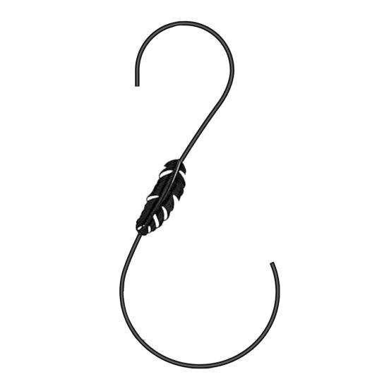 Bird Feeder Hook S Shaped Metal Hummingbird Feeder Hook with Decorative Patterns Hangers
