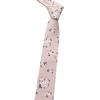Men'S Cotton Printed Casual Tie, Floral Wedding Groom Dress Tie 7Cm Tie Men