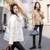 Down jacket women's short model new winter duck down thickened Korean version small stand-up collar bread jacket