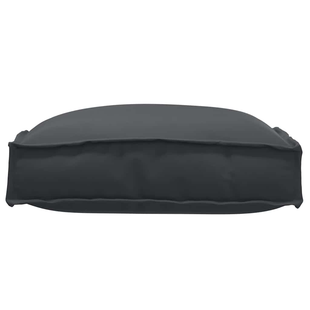 Cushions (2 Pcs) Black 40 X 40 X 8 Cm Oxford Fabric