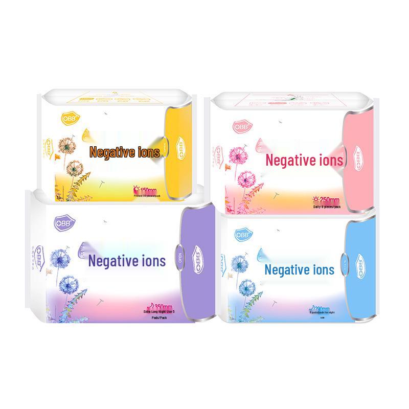 Shunni Refreshing Negative Ion Cottony Soft Breathable Sanitary Napkins for Day and Night Use