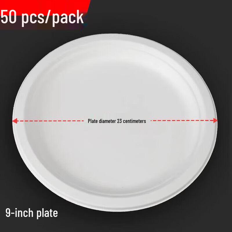 Qiwei White Round Disposable Paper Plates