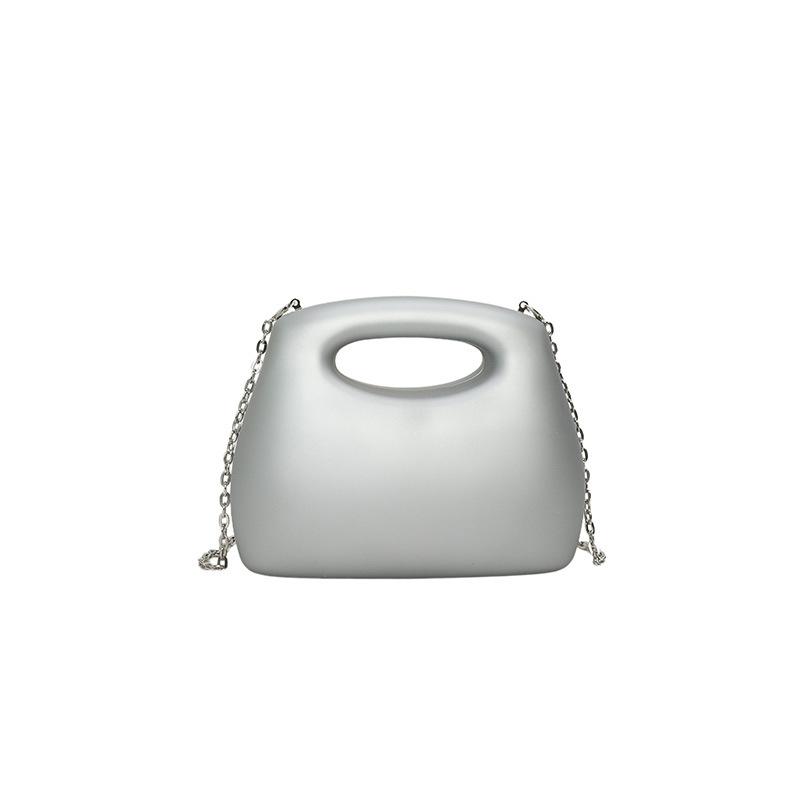 Luxury Designer Evening Clutch Gold Acrylic Women Handbags Fashion Shoulder Bag Flap Half Moon Wedding Purses Party Tote Ladies