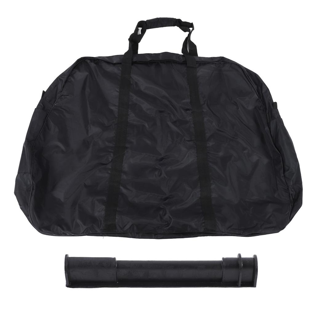 Bicycle Wheel Bag Black Nylon Thicken Portable Wheel Package Bag with Fork Protection Frame for Road Mountain Bicycles