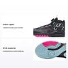 Kids Round Head Knob Wear-Resistant Shock Absorption Low-Top Basketball Shoes Kids Basketball Shoes Black Red A312331111-3