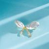 Bo Xin Yun Irregular Copper Zirconium Bow Brooch: Elegant Shell Bead Design, Anti-exposure Pin, Ideal Gift