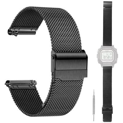Replacement Band for CASIO F-108WHC Watch [HVUYAL]. Easy To Install and Remove, Metal Strap, Rust-resistant, Adjustable, Unisex, Includes Tool and