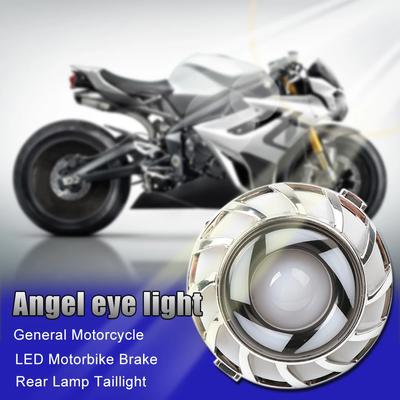 Motorcycle LED Strobe Flash Light 12V Universal Light LED Motorbike Brake Rear Lamp Taillight Two Ring Colorful Decorative Lamps