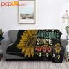 Awesome March 1988 Flower 33 Years Old 33Rd Bday Ultra-Soft Blanket Quilt Winter Sofa Cover Bed Covers