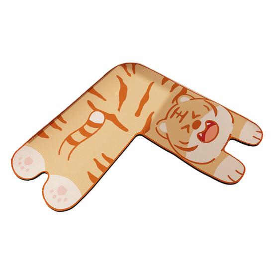 Diatom Mud Floor Mat Cartoon Animal Shape L-Shaped Design Water Absorbent