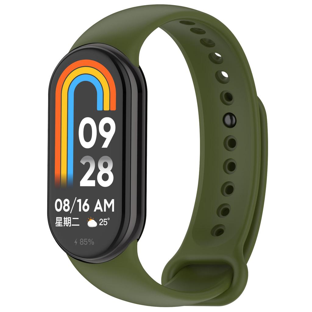 Official Silicone Strap For Xiaomi Mi Band 11 10 9 8 Sport Metal Button Bracelet Wristband For Miband 9 8 Replacement Accessories Belt