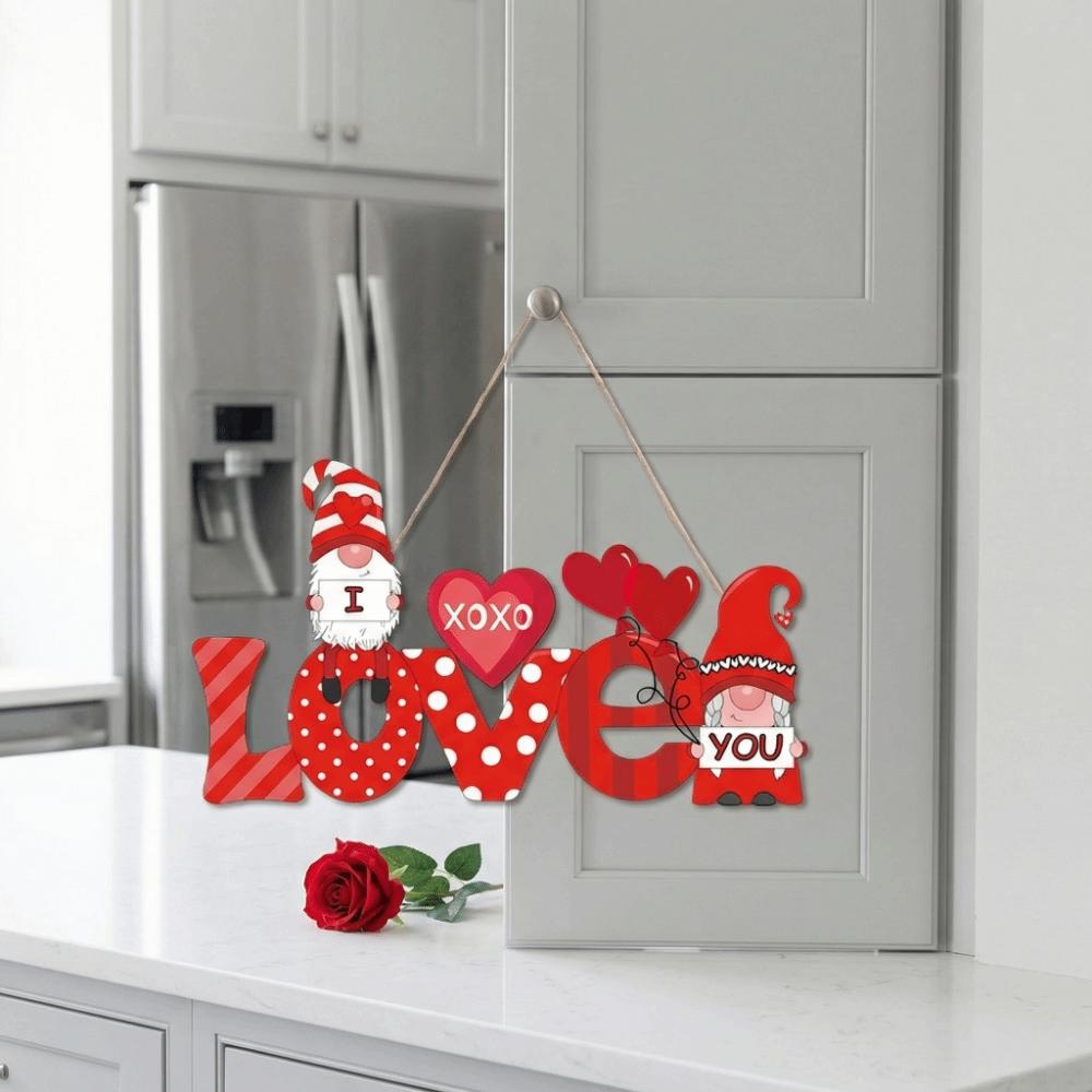 Sweet Love Door Pendant Exquisite Love Wall Hanging Valentine's Day Hanging  Background Prop