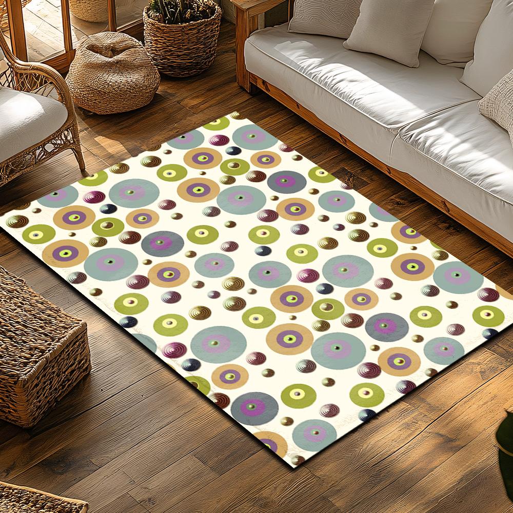 Stylish Abstract Carpet Washable Non-Slip Floor Mat Living Room Rug Modern Area Rug Home Decor Indoor Outdoor Doormat Plush Rugs