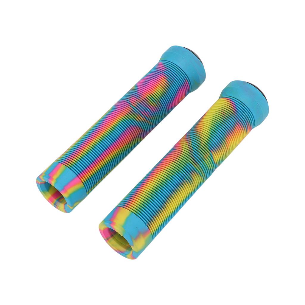 1 Pairset 22.2mm Rubber Handlebar Grips with Anti Slip Texture Mountain Bike Handle Cover