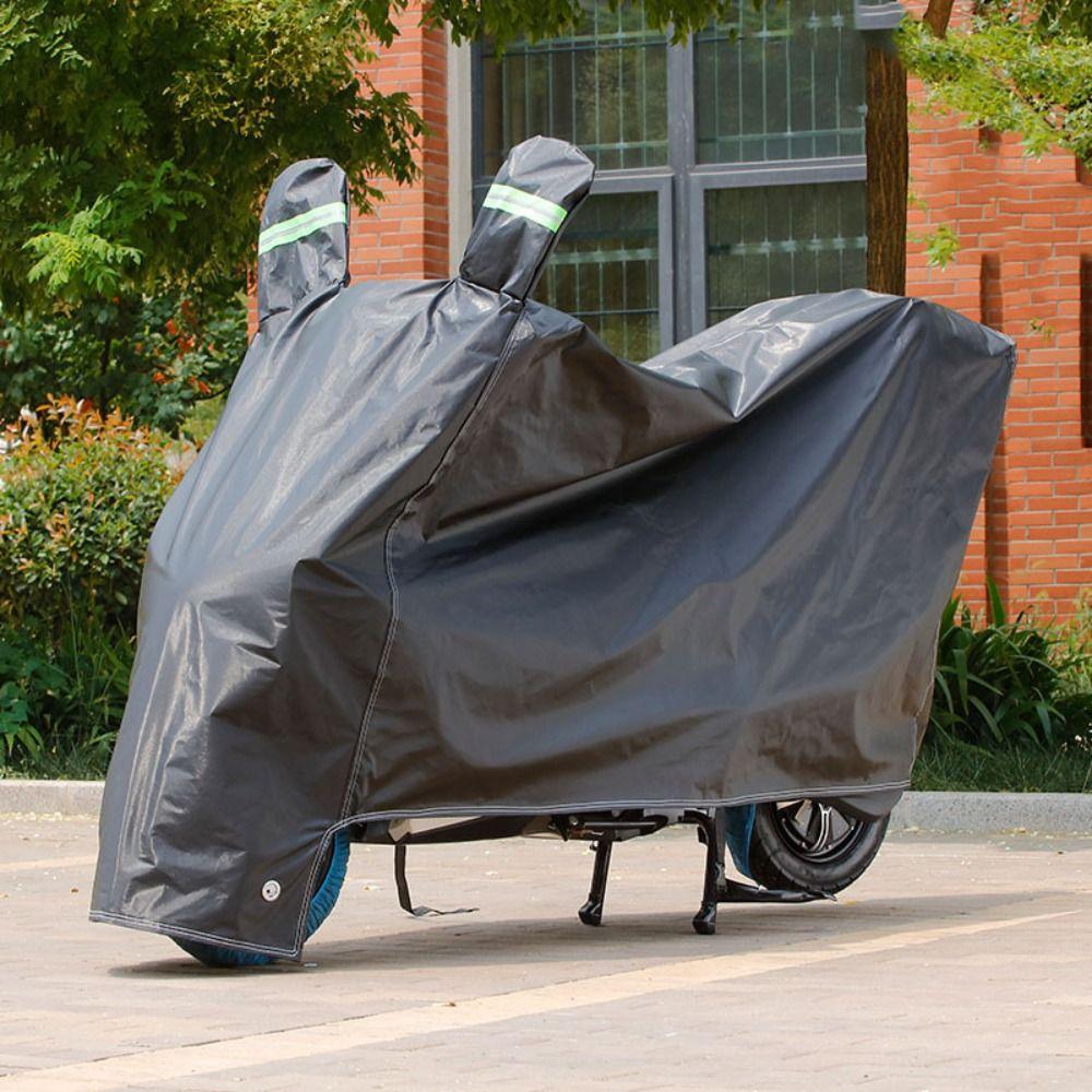 

Waterproof Motorcycle Cover Rain Protection Bicycle Cover For Bike Scooter S срібний
