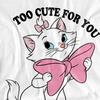 The Aristocats Unisex Adult Too Cute For You Marie Valentine`s Day T-Shirt