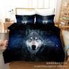 Kit Lone Wolf Bed Three-Piece Quilt Cover Animal Digital Printing Home Textiles