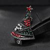 Women Christmas Tree Brooch Pin Multicolor Rhinestone Jewelry Fashion Xmas Gift