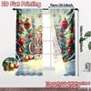2pcs,Curtains Christmas33 (3) Fashionable Popular Curtains Durable Polyester Curtains Decorations Outdoor Use for Bedroom,