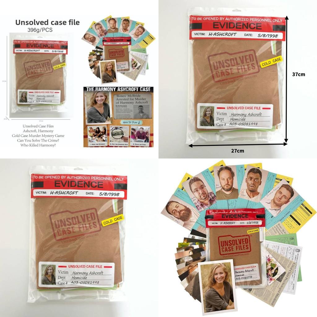 Unsolved Case Files Harmony Ashcroft Card Game With Interactive Play For Family Fun And Brain Development