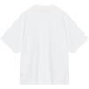 Calvin Klein Jeans Casual Letter Print Loose Cotton Heavyweight Short Sleeve T-Shirt Men Tops White J325509-YAF