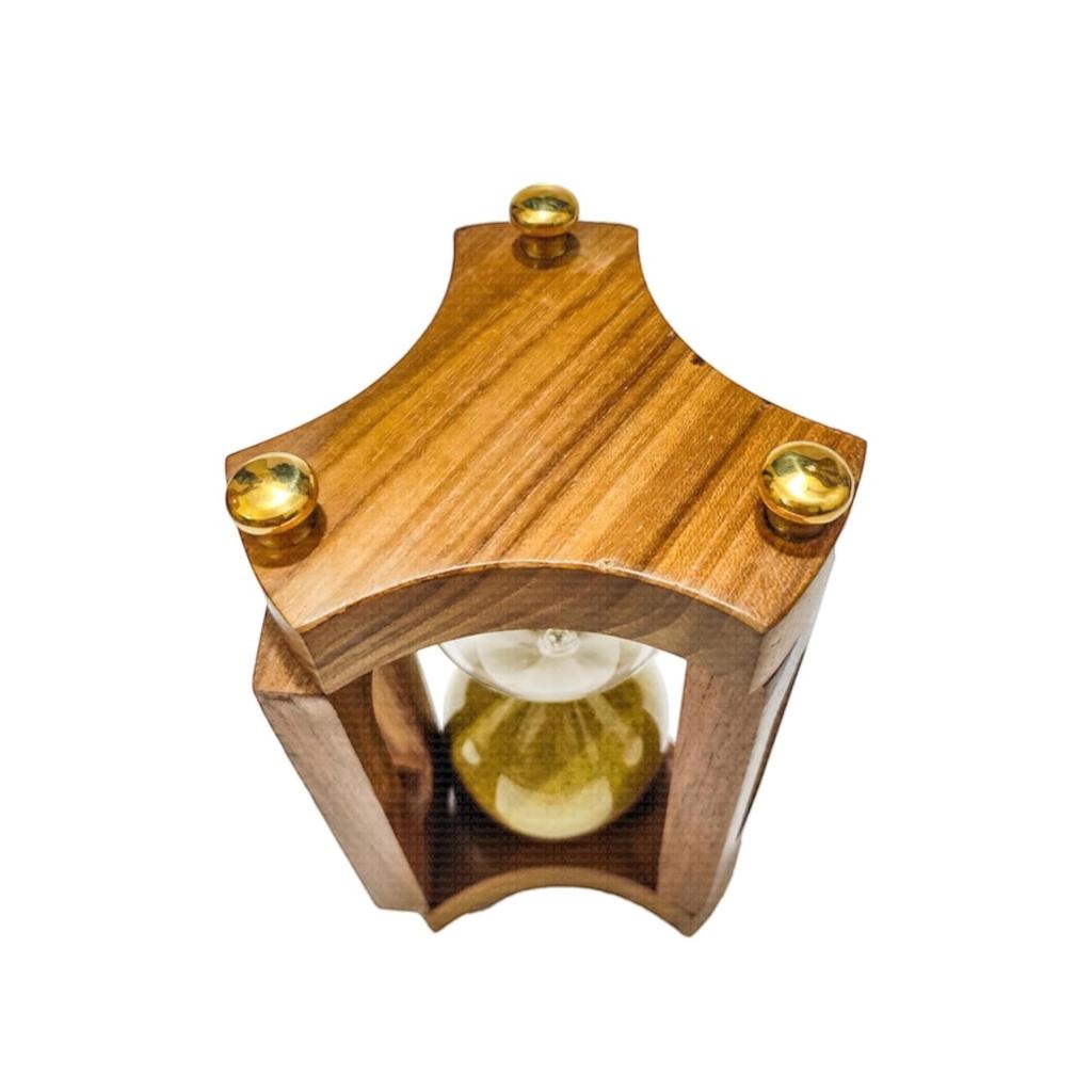Einzigartige 30-Minuten-Sanduhr aus Holz mit gelbem Sand, Geschenke für Väter, Männer, Frauen, Senioren, Ruhestand, Jahrestag, Weihnachtsdekoration