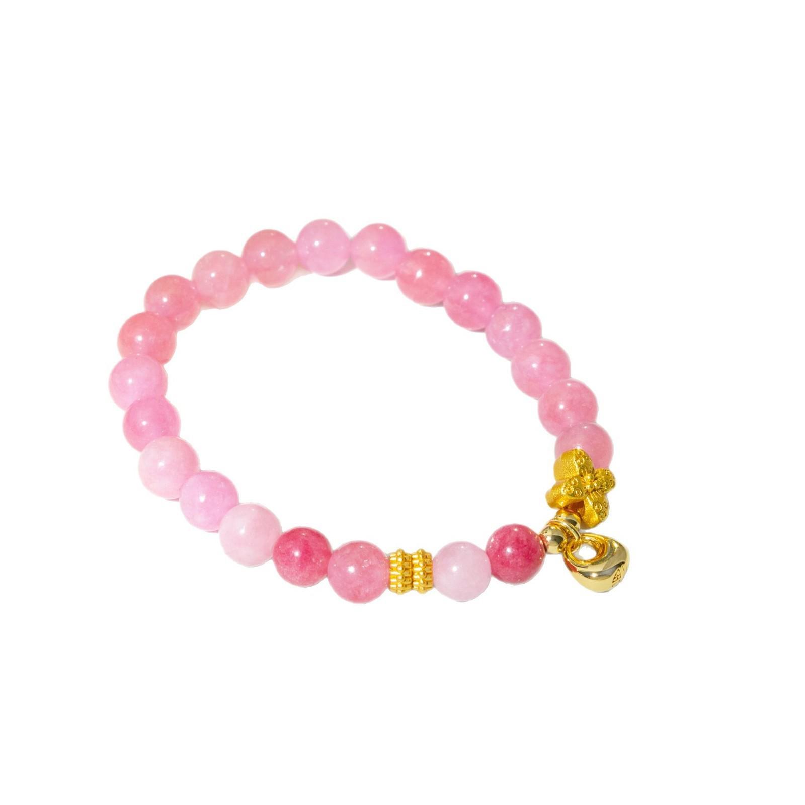 Elegant Crystal Stone Beaded Bracelet: Versatile DIY Jewelry in New Chinese Style for Women