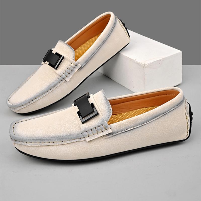 Spring and Summer Oversized Bean Shoes, Casual Men's Shoes, Lazy Driving Shoes, Fashionable and Breathable Shoes