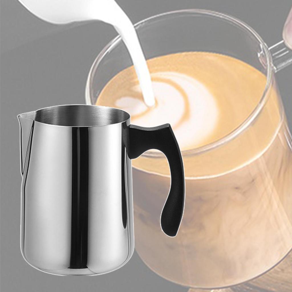 Kitchen Stainless Steel Milk Frothing Jug Barista Cup , 600ml