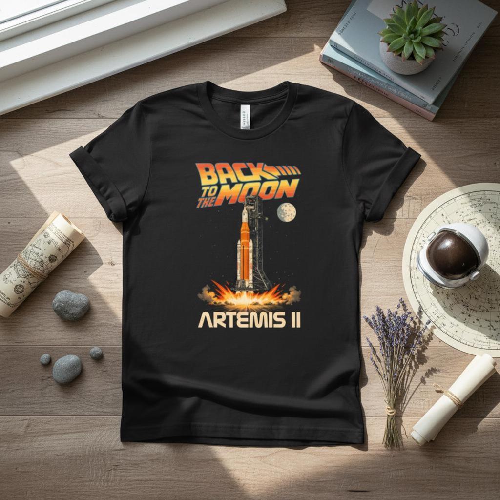 Artemis Ii Back To The Moon Tshirt Return To The Moon 2026 Shirt Retro Astronaut Graphic Shirt Unisex Cotton Tee Tshirt