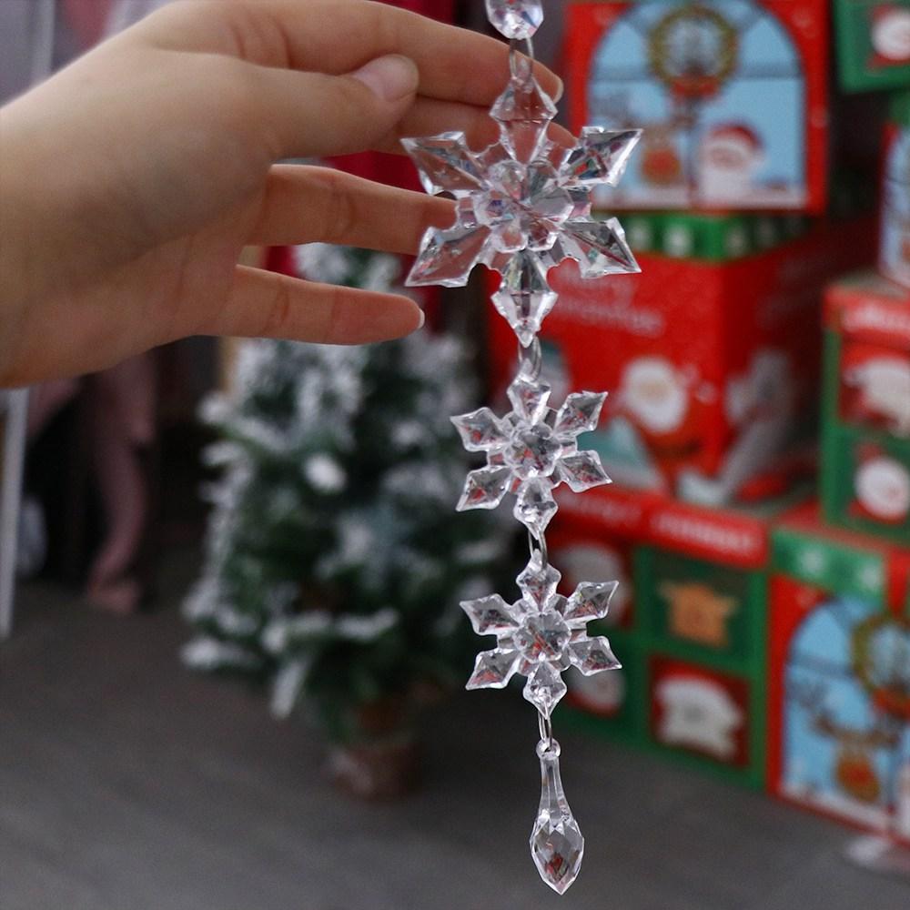 New Year Acrylic Hanging Decorations Pendant Christmas Tree Ornaments Crystal