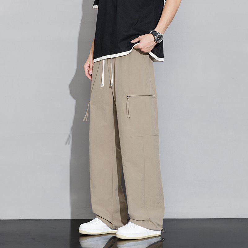 Gedijie Men's Loose Straight Work Pants