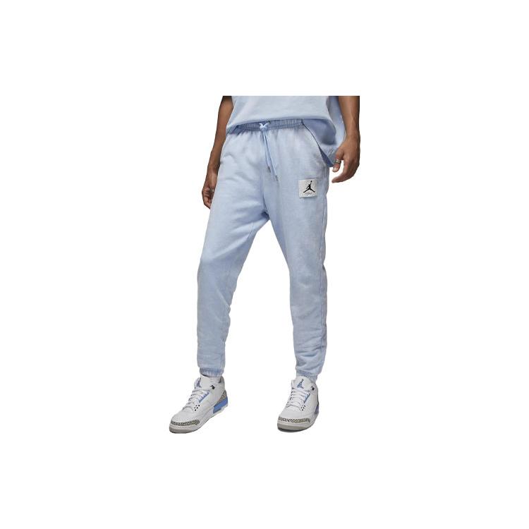 Jordan Flight Knitted Sweatpants Men's Ice Blue Moderate Cuffed Pants DR3089-411