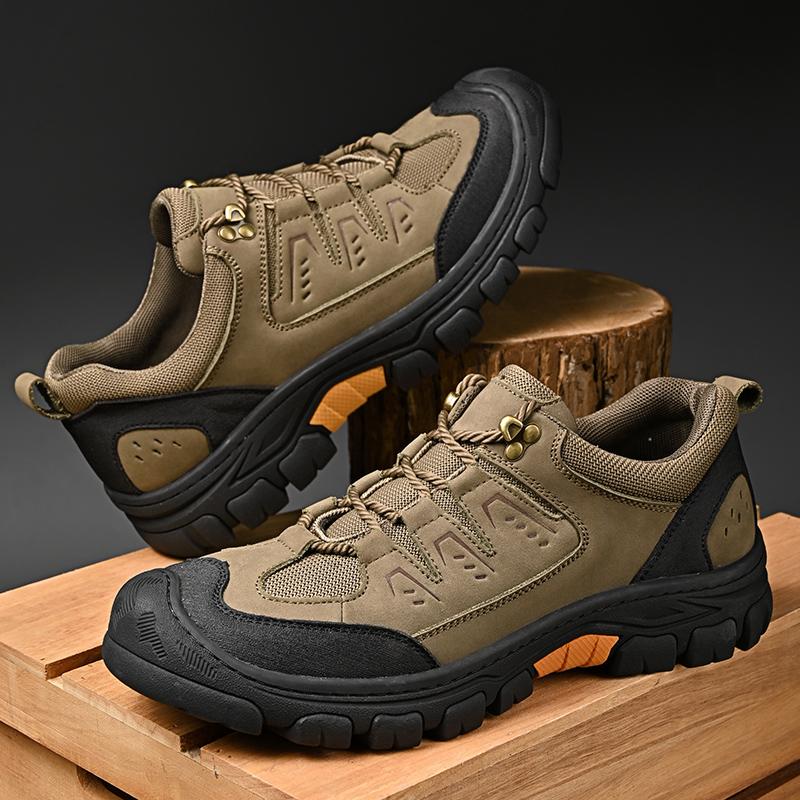 

Мужские походные ботинки из натуральной кожи, повседневная обувь для активного отдыха, кроссовки 44 хаки