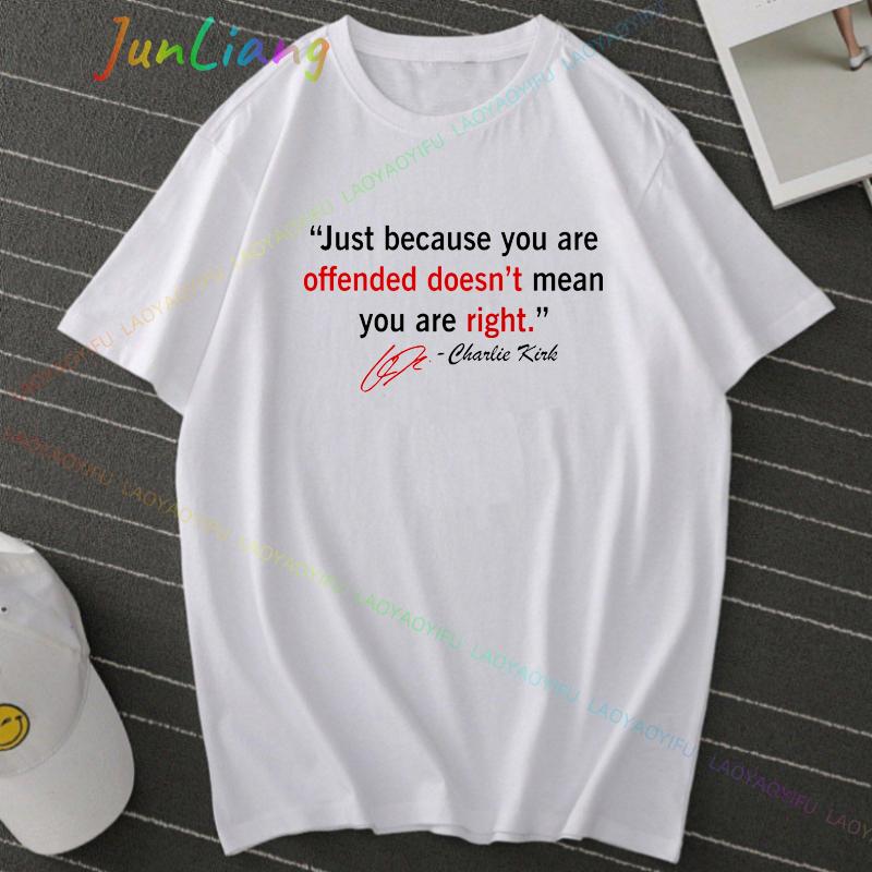 Charlie Kirk Freedom Shirt Human Rights Funny Political Protest Tshirt Classics Shortsleeve Tops Unisex Streetwear Tshirts